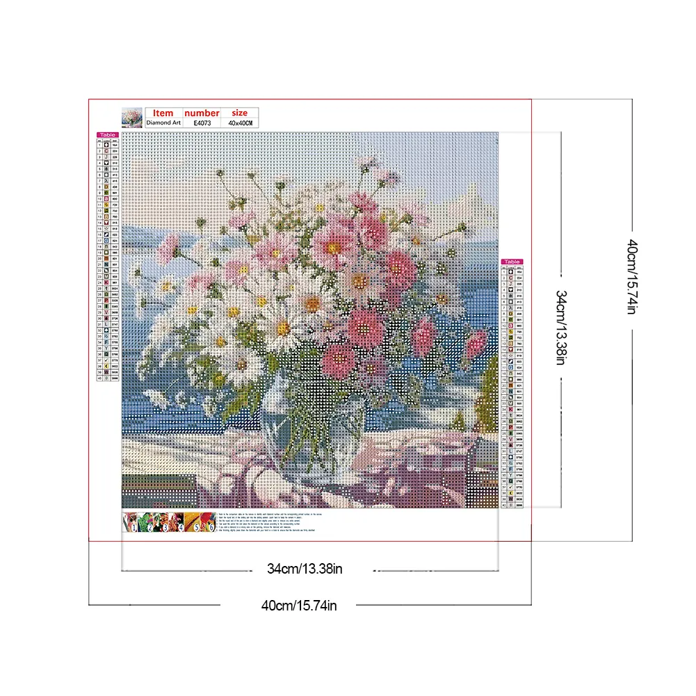 Diamond Painting - Full Round Drill - Flower(Canvas|40*40cm)