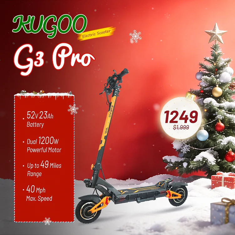 KUKIRIN G3 Pro Electric Scooter | Ultra Premium Dual Drive 1200W Motor Off-Road Scooter