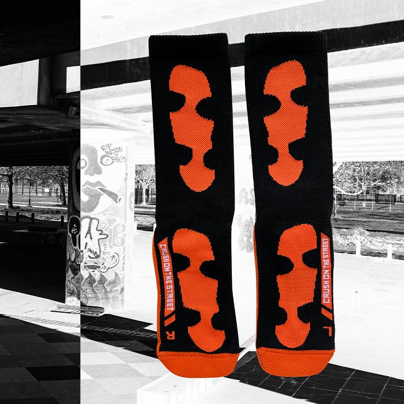 Personality trendy brand skateboarding sports in the tube socks
