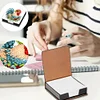 5D DIY PU Diamond Art Note Box with 160 Sheets Paper Memo Pad Holder (Chicken)
