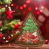 >SALE<Wooden Christmas Table Top Diamond Painting Ornament Kits Xmas Home Decor (G)