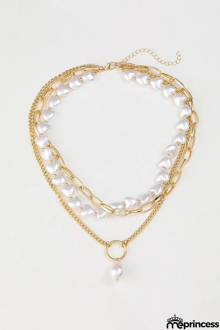 Three-Layered Pearl Necklace