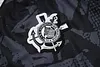 Joyfball 2025/2026 Corinthians Long Zipped Jacket Black Inkjet Football Jersey 1:1 Thai Quality 