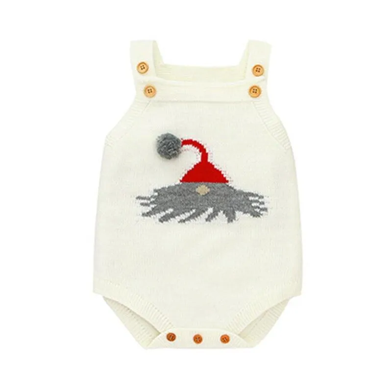 Autumn Winter Infant Baby Romper Newborn Baby Boy Girl Cute Lion Head Braces Clothes Rompers Baby Boys Girls Knitted Rompers