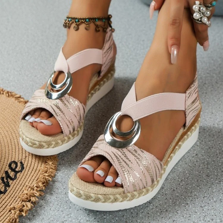 🔥LAST DAY PROMOTION 50% OFF - WOMEN'S LEATHER PLATFORM WEDGE ORTHOPEDIC SANDALS