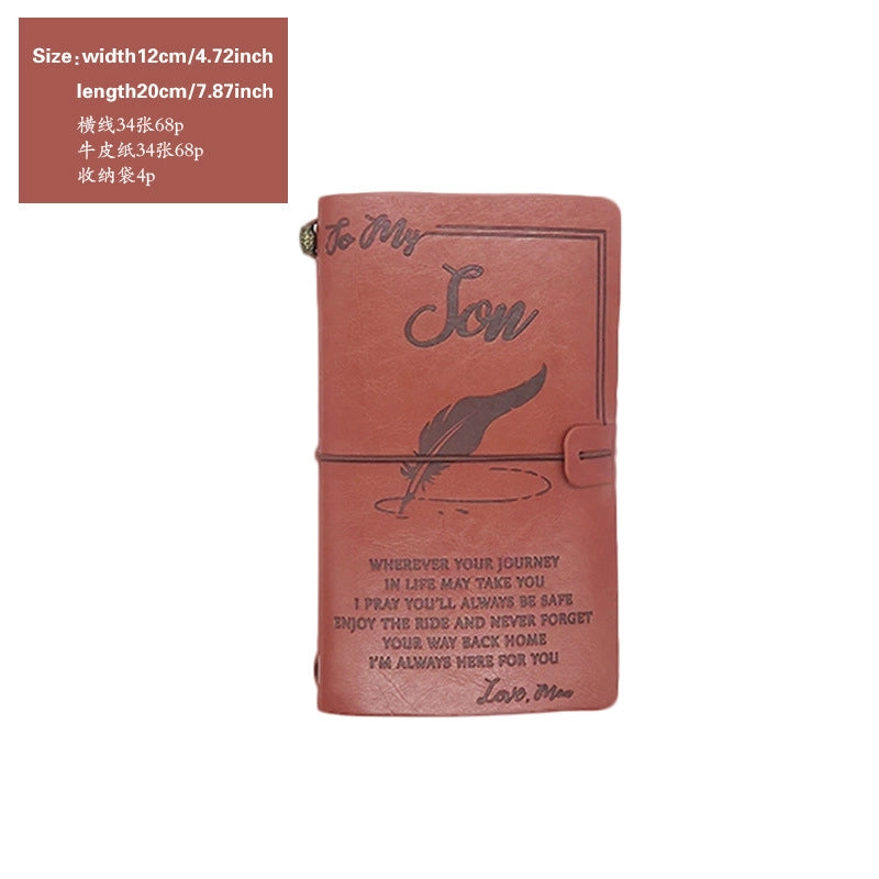 Creative Letter Imitation Leather Stationery Travel Journal Book Notebook