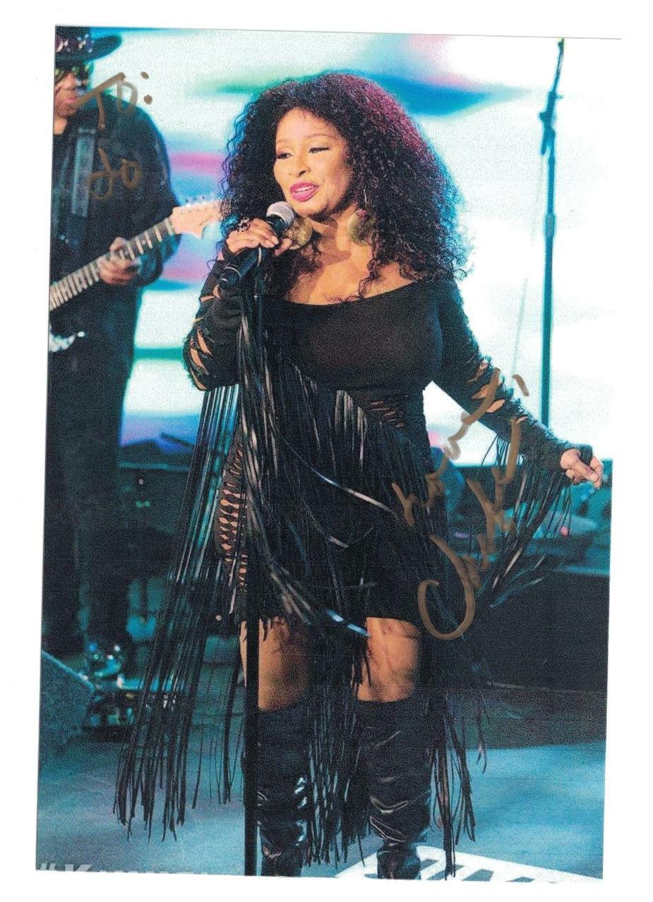 Chaka Khan Signed Autographed 4 x 6 Photo Poster painting Singer A