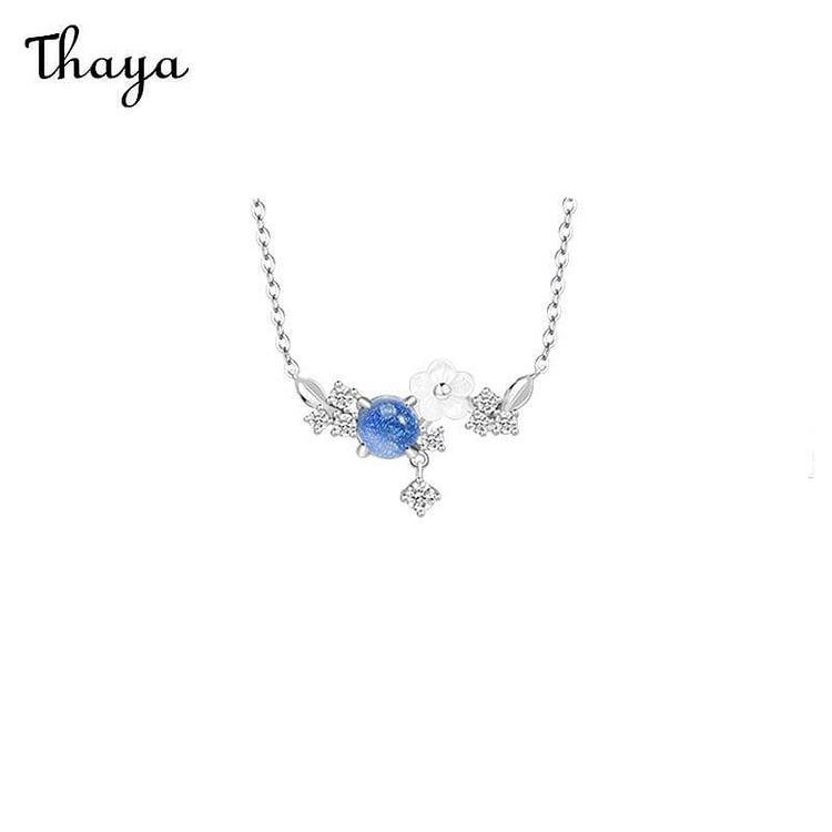 Thaya 925 Silver Flower Necklace
