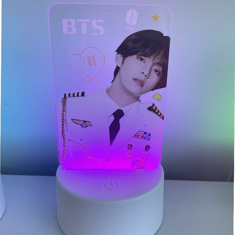 BTS Colorful Couch Cemote Control Night Light