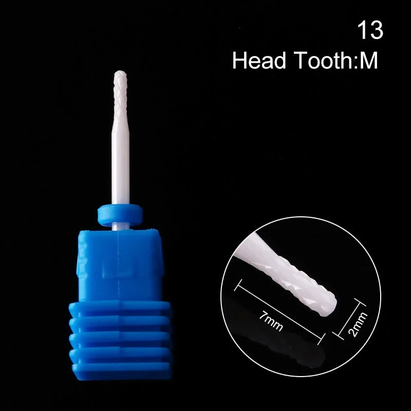 1Pc Ceramic Nail Drill Bits Nail Milling Cutter Bits Electric Drill Machine For Manicure Pedicure Equipment Accessory Tools-Nail Inspo