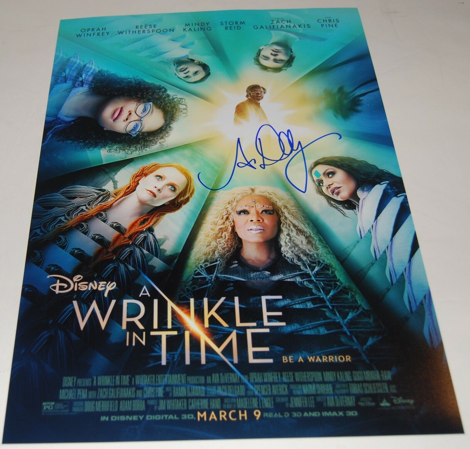 AVA DUVERNAY signed (A WRINKLE IN TIME) 12X18 movie poster Photo Poster painting W/COA #2