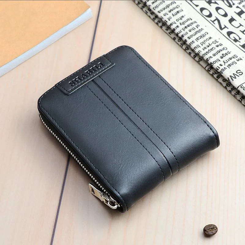 2022 New Wallet Men Casual Short Male Clutch Leather Wallet Small Wallet fashion Card Holder Men Coin Purse billetera hombre