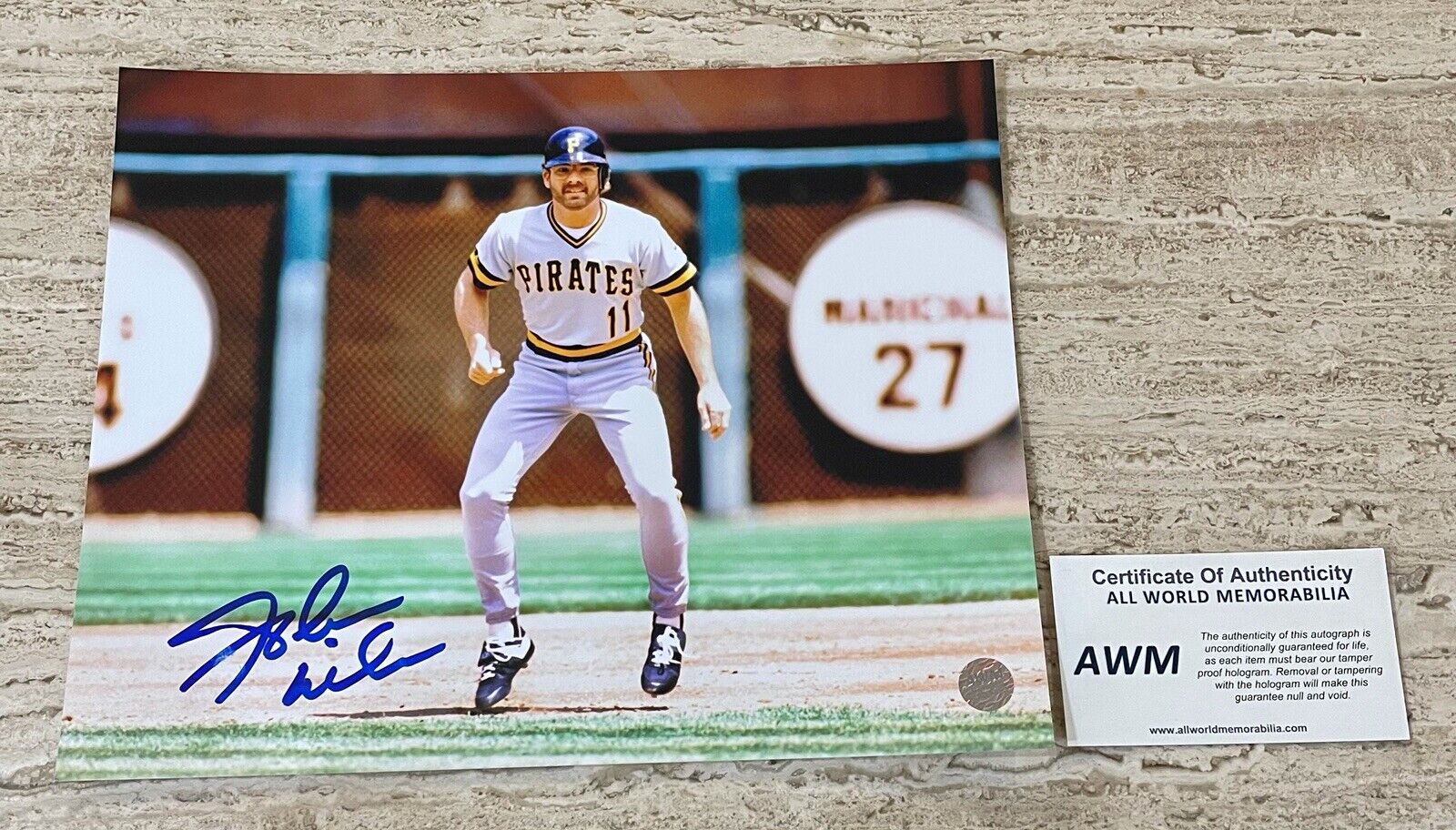 Glenn Wilson Pittsburgh Pirates Autographed Signed 8X10 Photo Poster painting W/COA