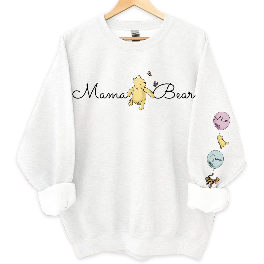Loveyoufancy Custom Mama Bear Sweatshirt For Mom Sweater For Mother’s Day Personalized Shirt