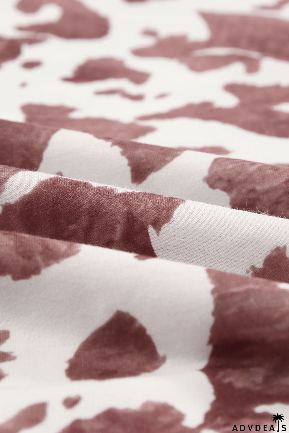 Brown Cow Contrast Asymmetrical Long Sleeve Top