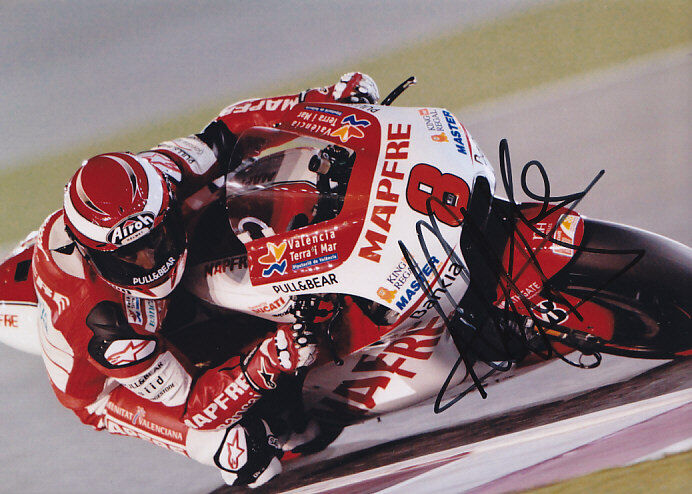 Hector Barbera Ducati Motogp Signed Photo Poster painting 5x7 2011.