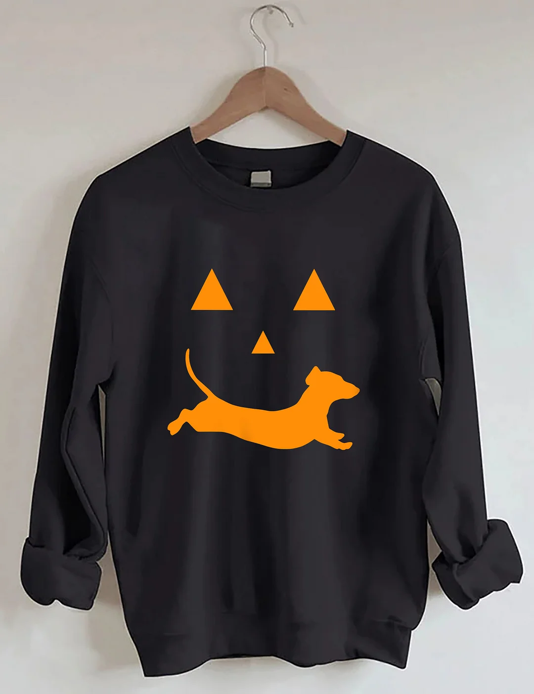 Dachshund And Halloween Sweatshirt