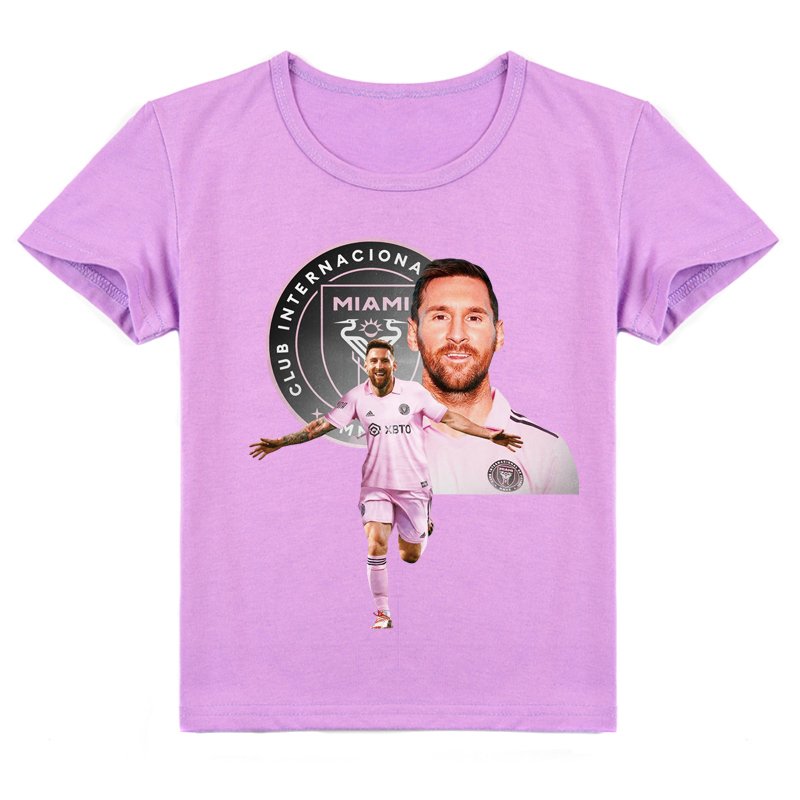 Mayoulove Messi Kids T-Shirt - Cool Short Sleeve Tee for Boys  Girls, Perfect Gift for Young Soccer Fans-Mayoulove