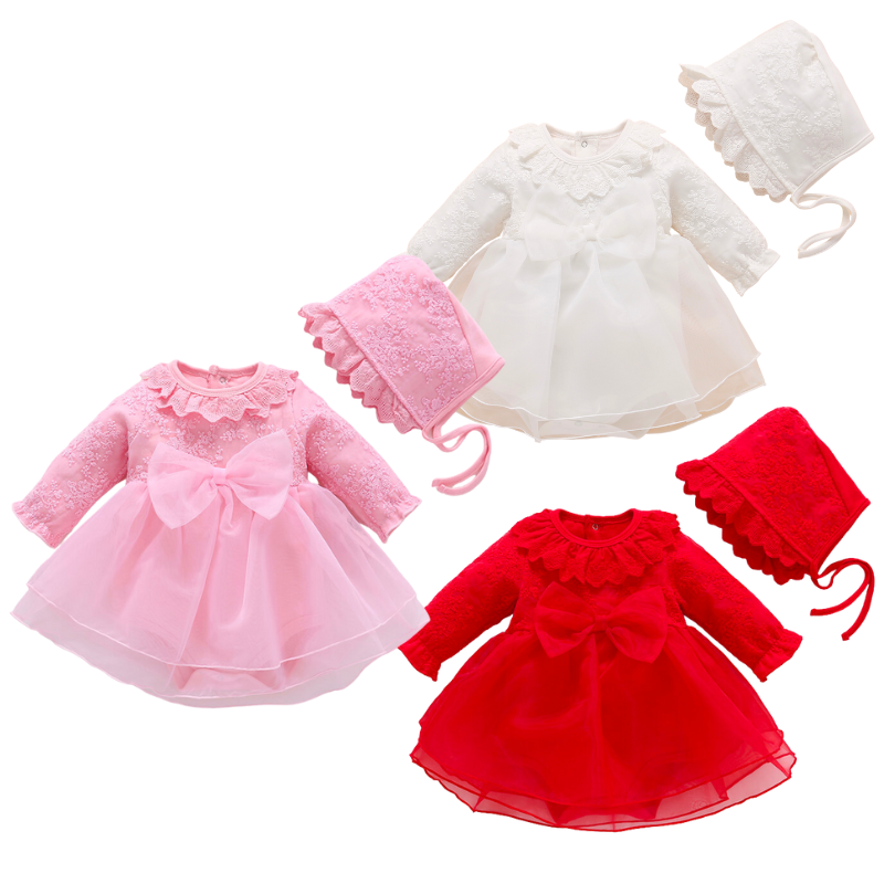 Take Me to Church Vintage Newborn Baby Dress and Bonnet 