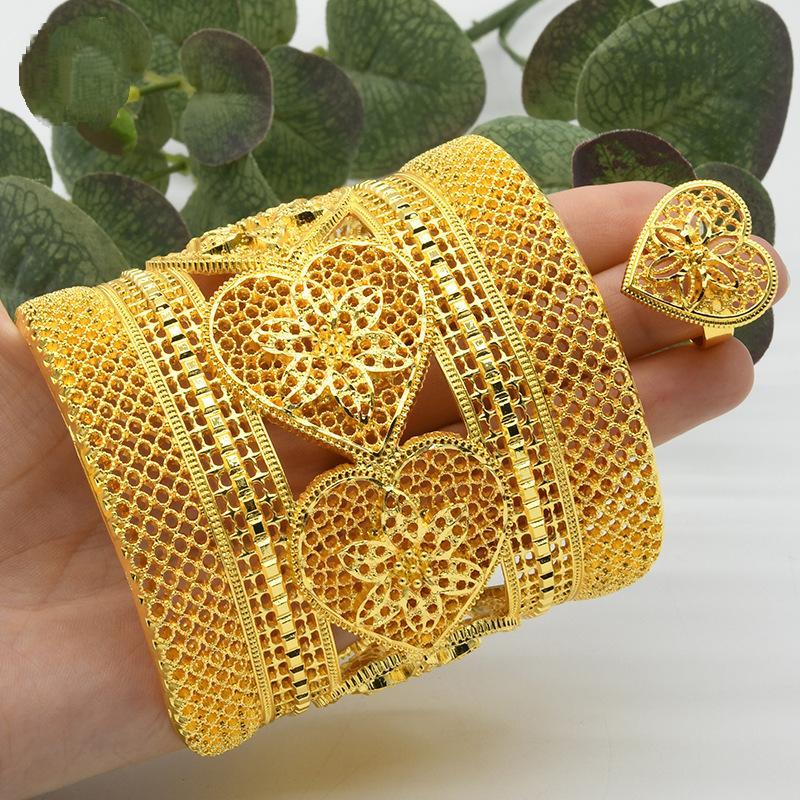 Gold Plated Bracelet Ring Bridal Wedding Jewelry | Oxredo Shop Ramadan Sale