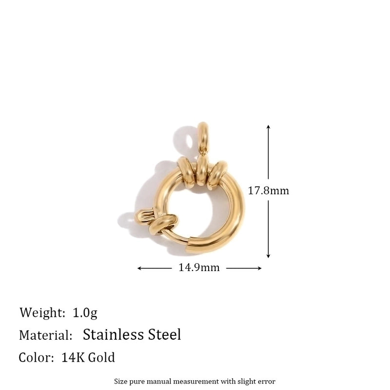 1 Piece 304 Stainless Steel 14K Gold Plated Geometric Jewelry Accessories Pendant