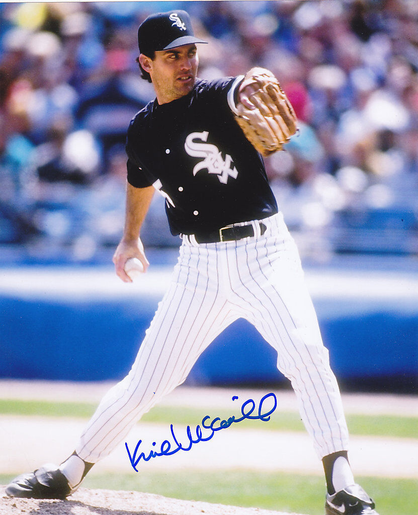 KIRK MCCASKILL CHICAGO WHITE SOX ACTION SIGNED 8x10