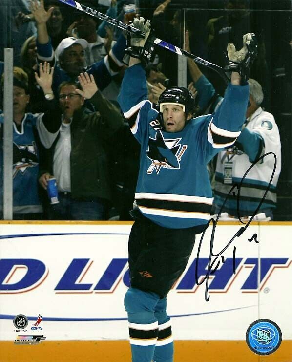 JEREMY ROENICK SIGNED SAN JOSE SHARKS 8x10 Photo Poster painting #2 Autograph