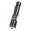 30W LED+COB High Power Flashlight USB Rechargeable 800LM Zoomable Flashlight