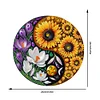Acryl Yin Yang Diagramm der blühenden Blume - 5d DIY Handwerk Anhänger