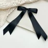 10PCS Silky Satin 2 Layers Bowknot Ribbon Hair Clip