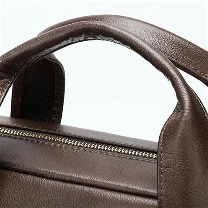 Fashion Casual Business Men's Handbag Retro 14 Inch Shoulder Bag Crossbody Bag