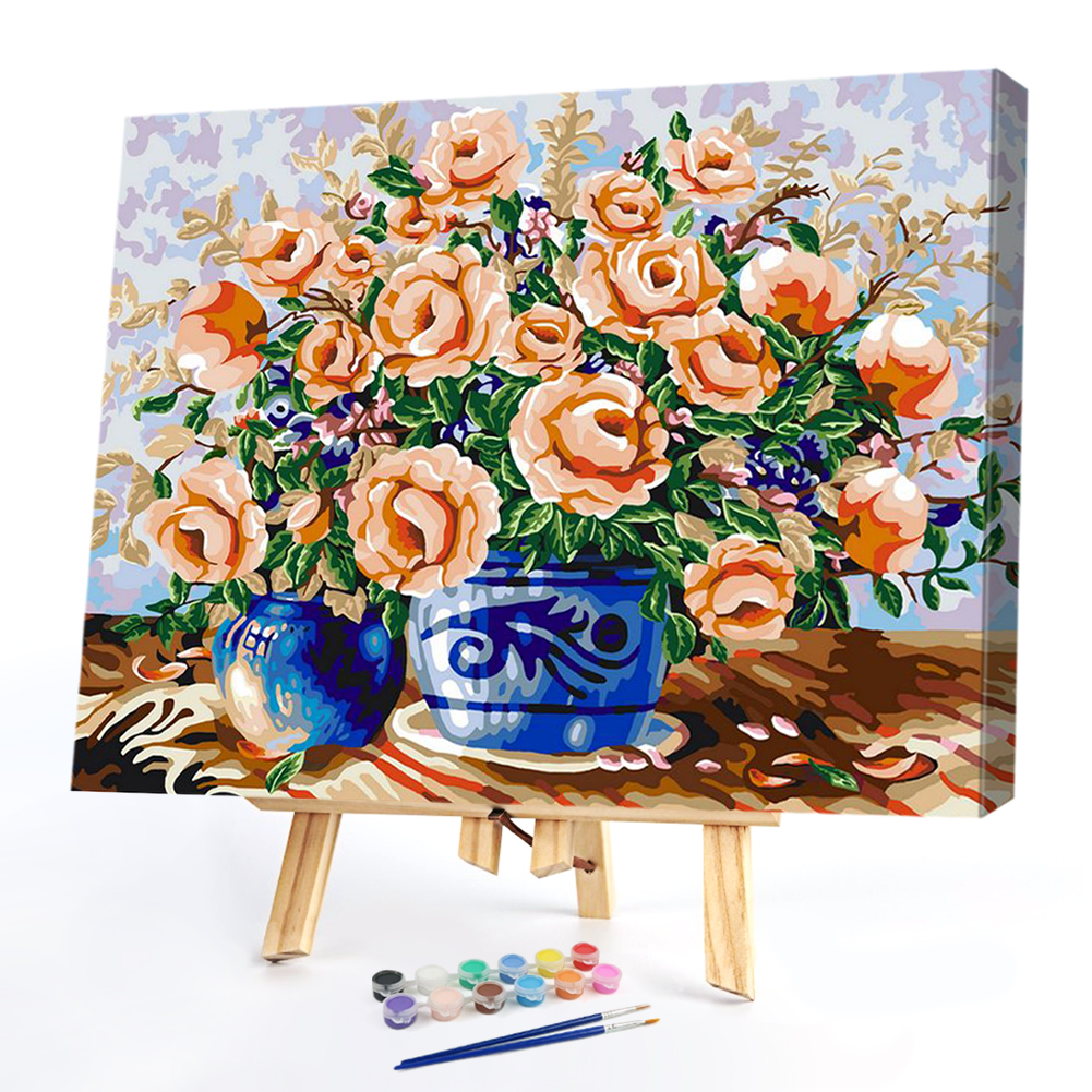 

40*50CM Paint By Numbers-Potted Flowers, 501 Original