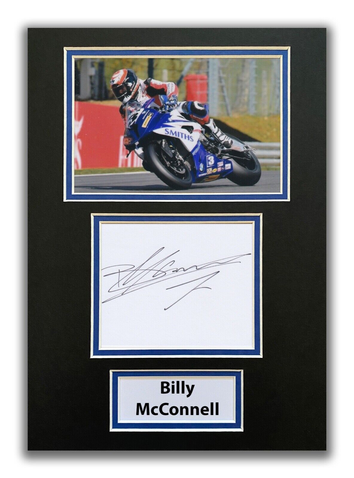 BILLY MCCONNELL HAND SIGNED A4 MOUNTED Photo Poster painting DISPLAY - BSB 1.