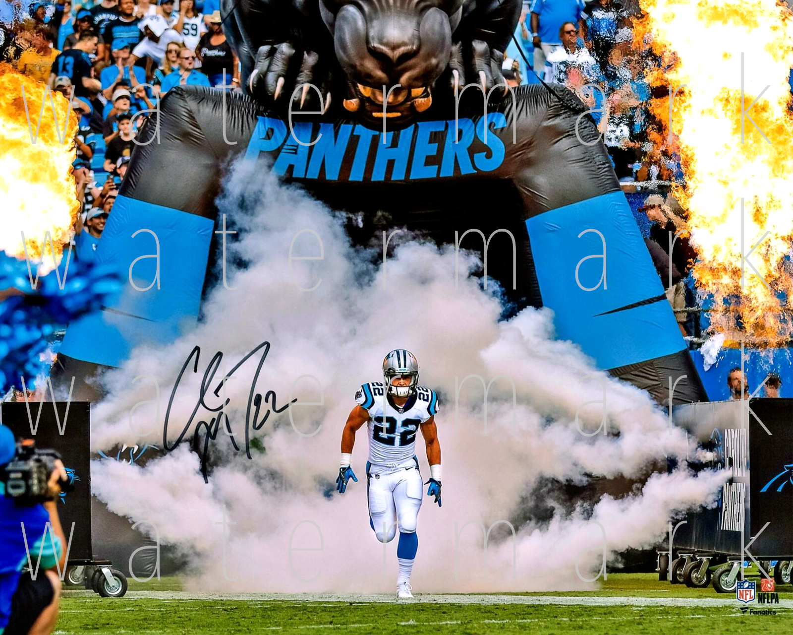 Christian McCaffrey NFL Football signed 8X10 print Photo Poster painting poster autograph RP