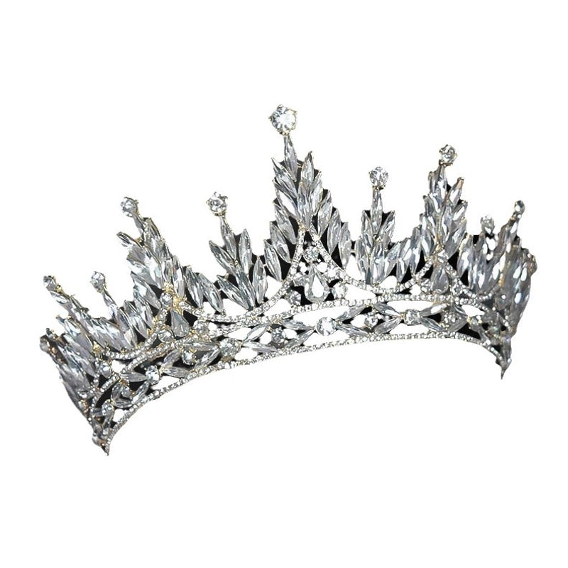 Elegant Luxurious Women’s Multicolor Alloy Inlay Rhinestones Crown