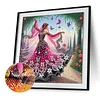 Dancing beauty 5d bricolage diamant art peinture kits foret partiel gem art 30x30cm