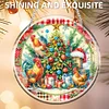 Diamond Painting Acrylic Christmas Tree Chicken Diamond Art Pendant Wall Decor