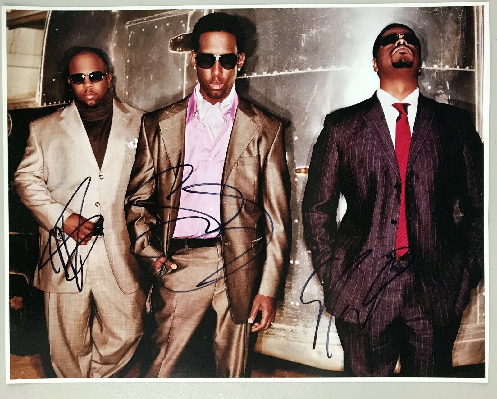 Boyz II Men autographed Photo Poster painting signed 11x14 #3 singers musicians