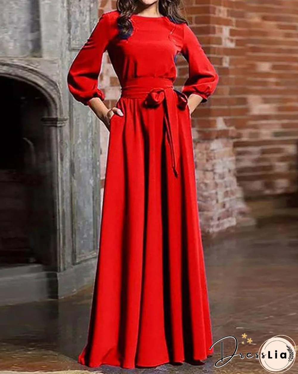 Women Elegant Evening Party Maxi Dress