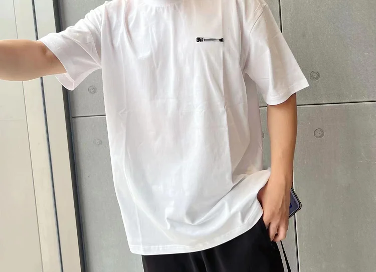 short-sleeved t-shirt summer letters embroidered short sleeve loose o-neck tops
