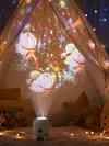 Portable Night Light with Flexible Projection Base for Bedroom Decoration