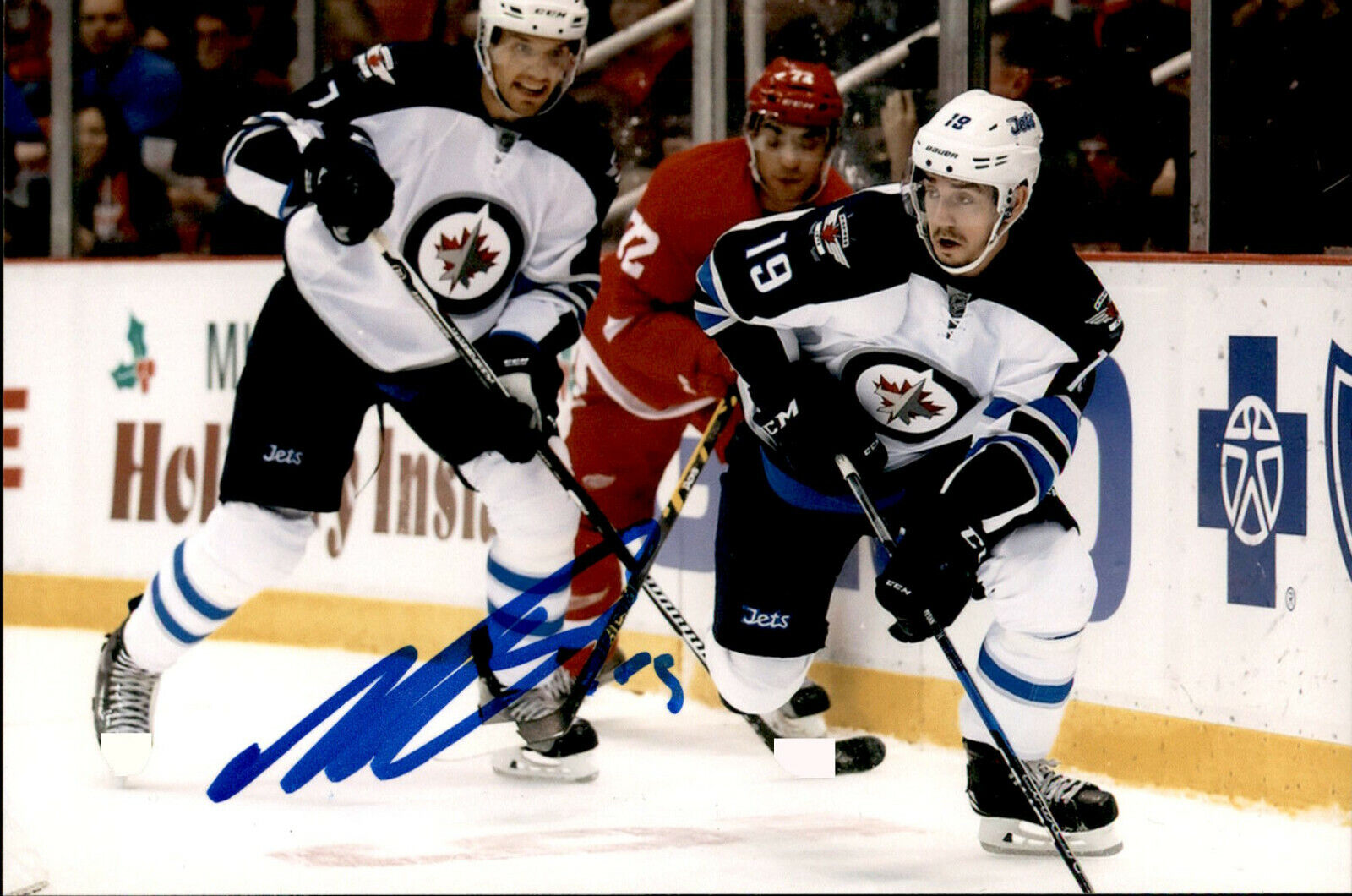 Nic Nicolas Petan SIGNED 4x6 Photo Poster painting WINNIPEG JETS #4