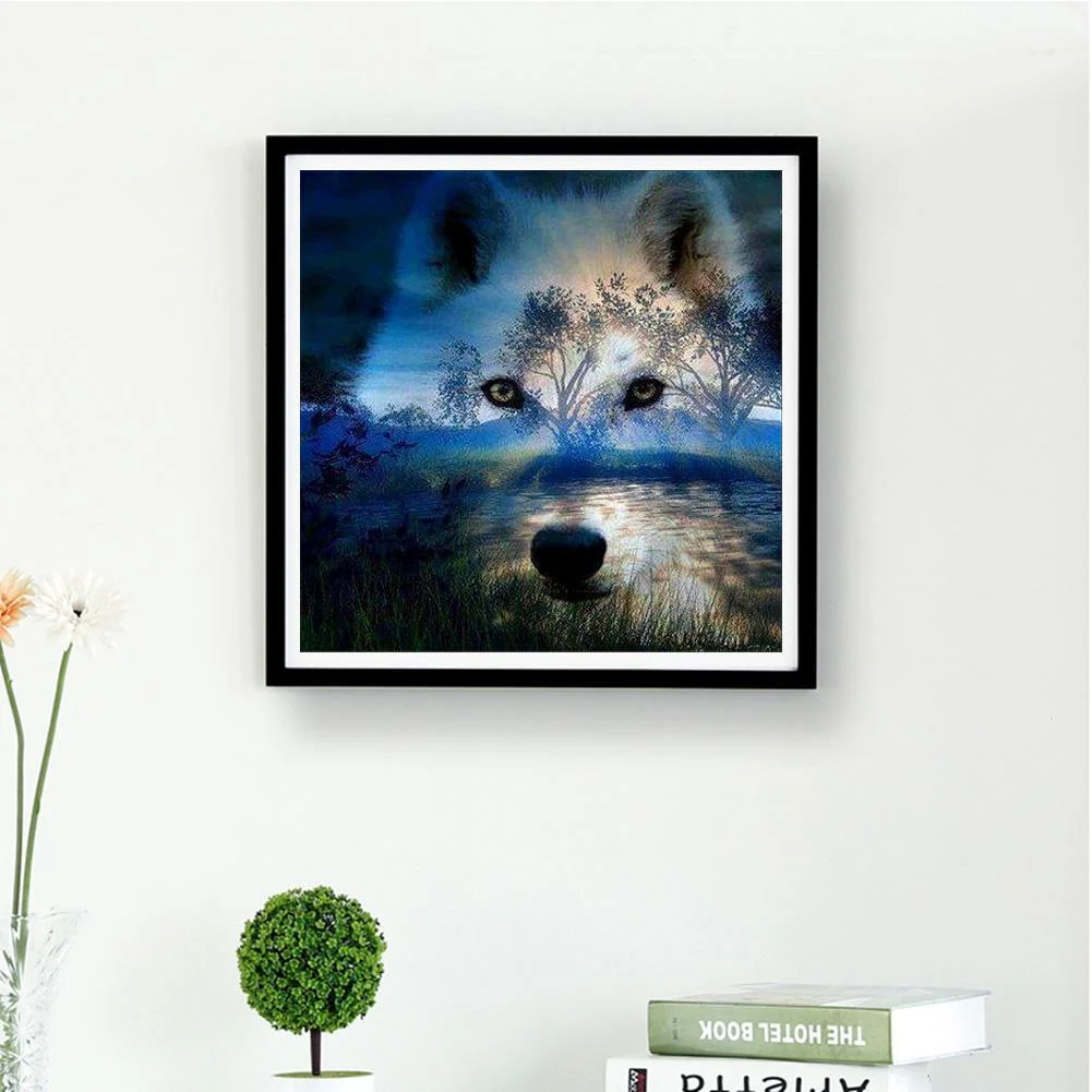 Diamond Painting - Full Round Drill - Wolf Forest(30*30cm)