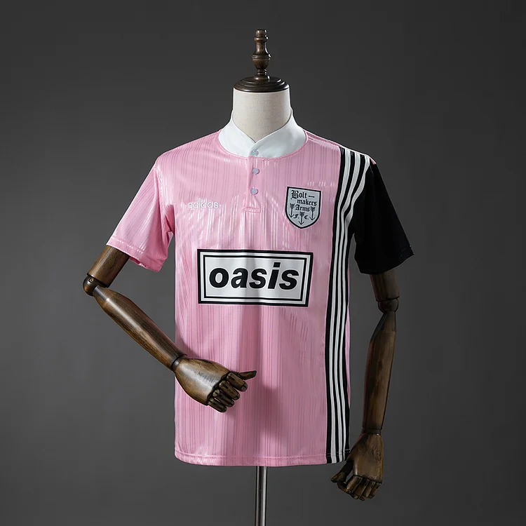 【S~4XL】Oasis x The Bolt Makers Arms 1996 Jersey - Pink