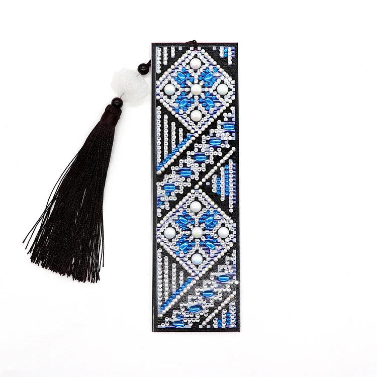 DIY Special Shaped Diamond Painting | Mandala | Leather Tassel Bookmark