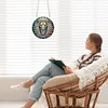 2pcs DIY Lion Diamond Art Window Hanging Pendant Door Decoration