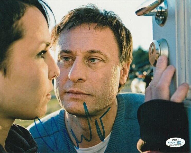 MICHAEL NYQVIST SIGNED GIRL WITH THE DRAGON TATTOO 8x10 Photo Poster painting #1 ACOA COA PROOF!