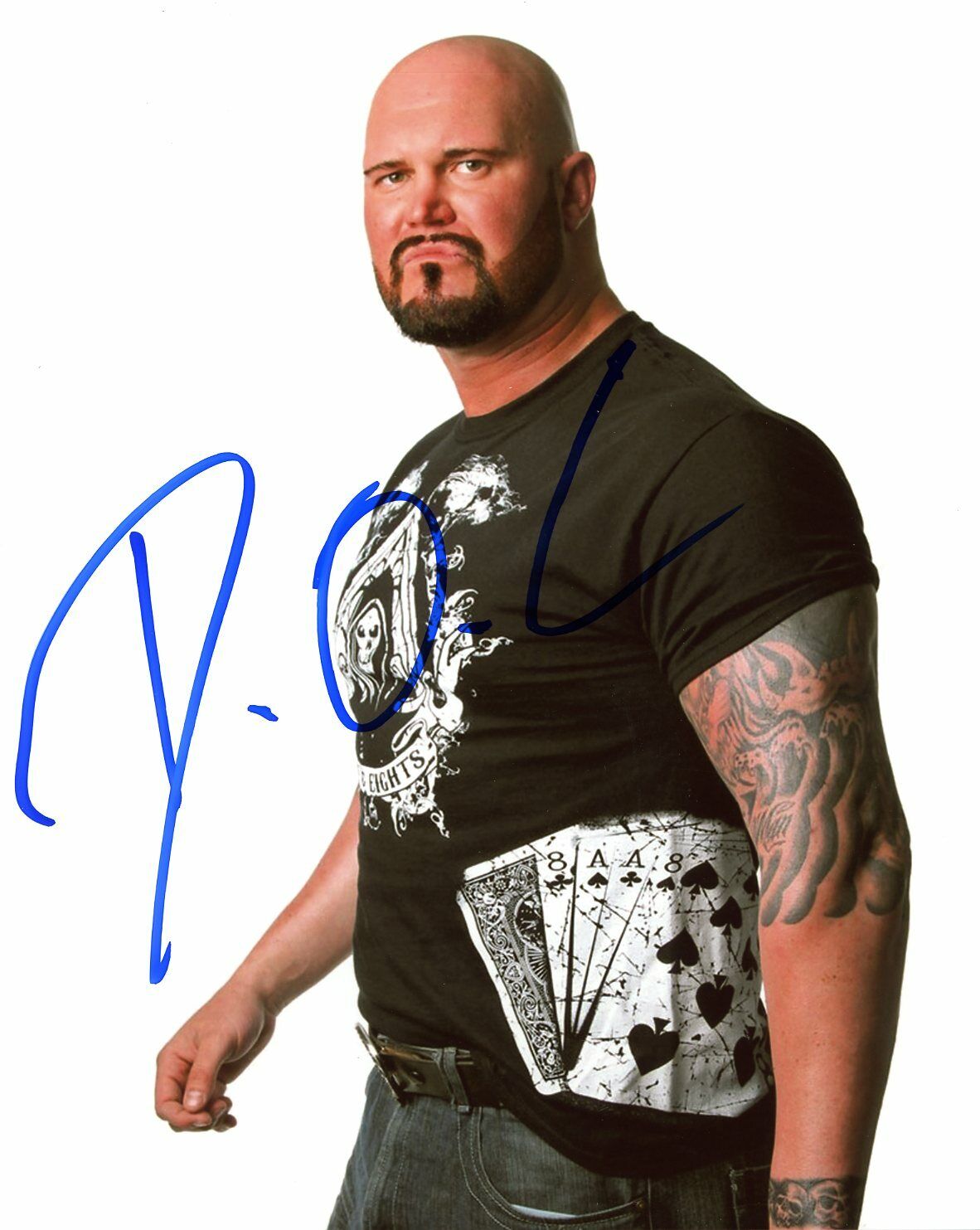 D.O.C. autographed 8x10 9 WWE Luke Doc Gallows In Person Festus Impact AEW