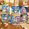 6pcs Diamond Painting Goblin Greeting Card Kits with Envelopes for Family Friend Gifts
