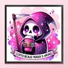 Halloween Drinking Death-11CT Stamped Cross Stitch 40*40cm/15.75*15.75in